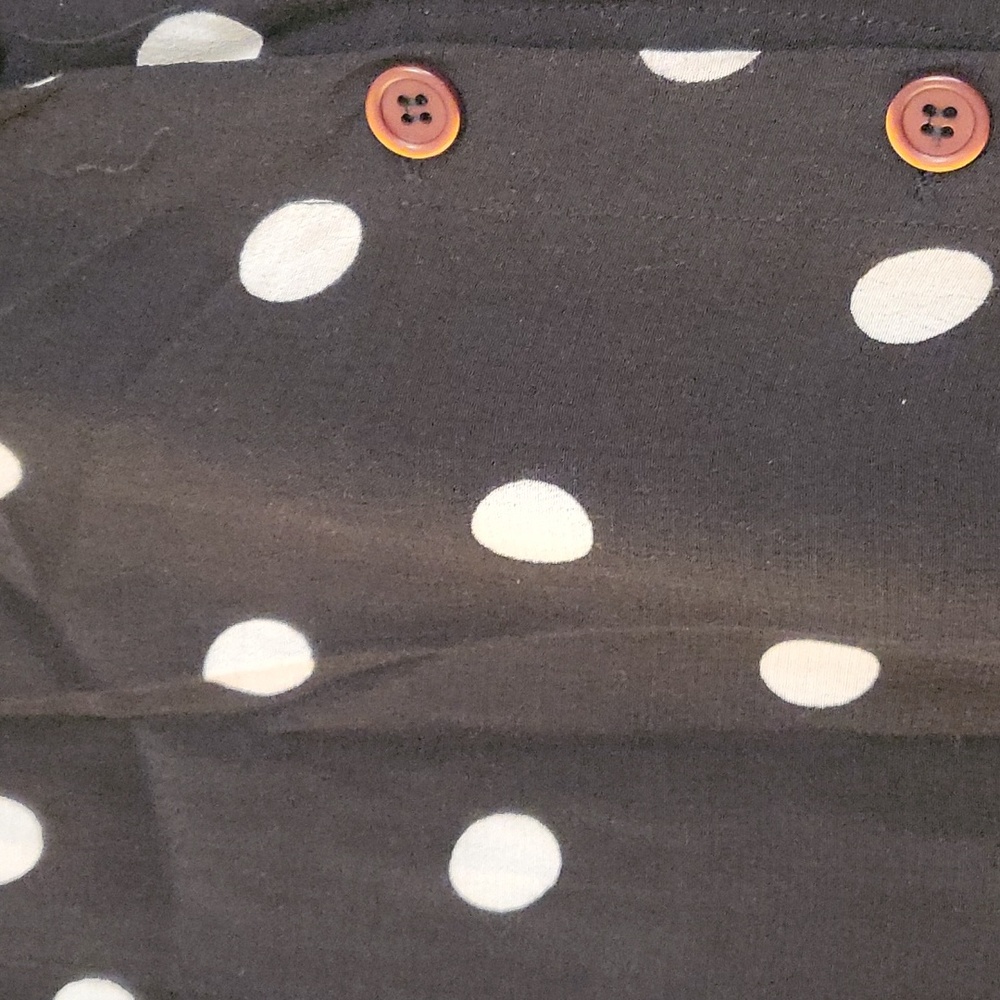 Free People Polka Dot Skirt w Buttons - gentle wear - Picture 5 of 6